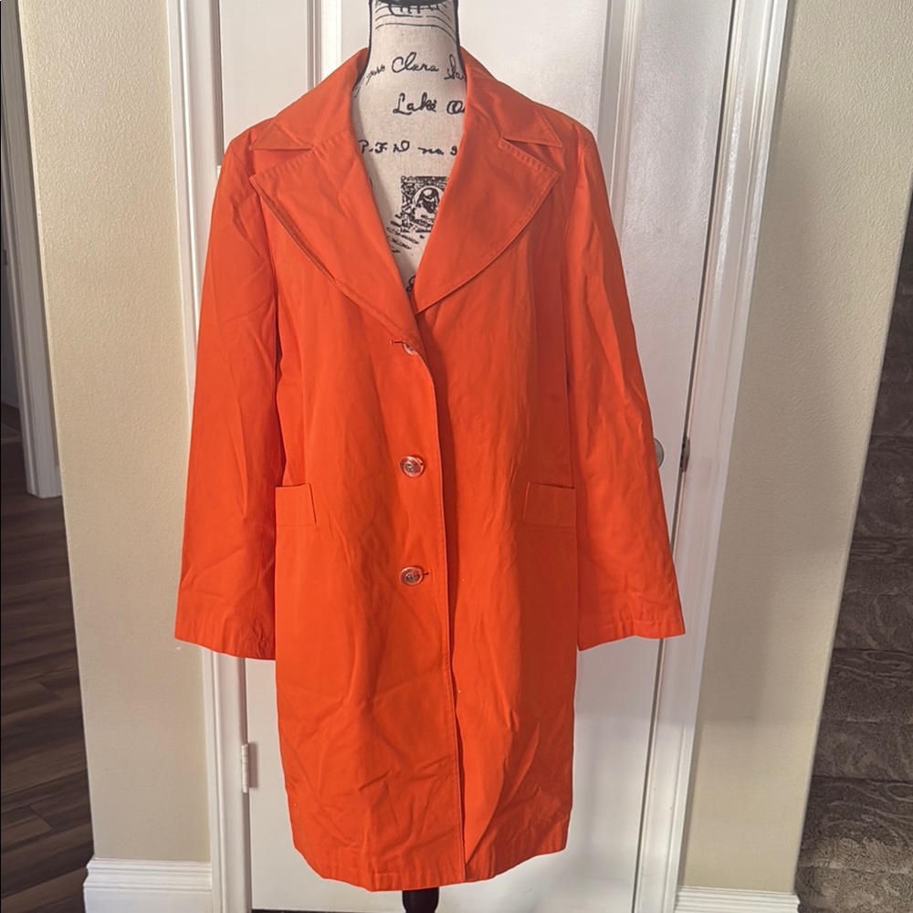 Michael Kors Orange Trench Coat